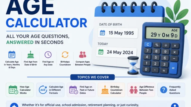 Age Calculator Guide: Find Your Age in Years, Months & Days