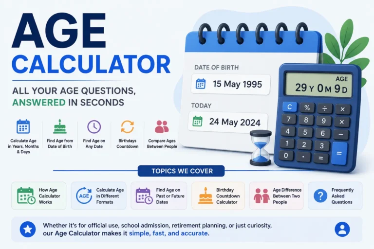 Age Calculator Guide: Find Your Age in Years, Months & Days