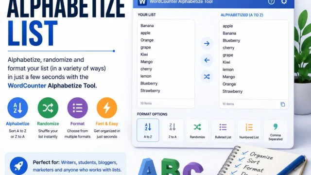 Alphabetize List Guide: Sort, Dedupe & Format Plain Text