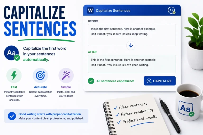 Capitalize Sentences Guide: Fix Sentence Case in Pasted Text