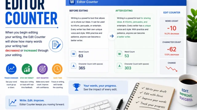 Edit Counter Guide: Track Writing Revisions & Word Changes