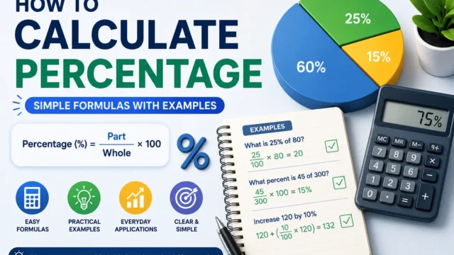 How to Calculate Percentage: Simple Formulas with Examples