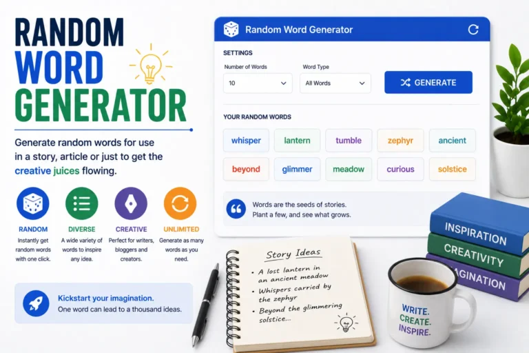 Random Word Generator Guide: Prompts, Games & Brainstorming