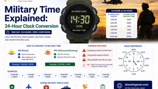 Military Time Explained: 24-Hour Clock Conversion Guide