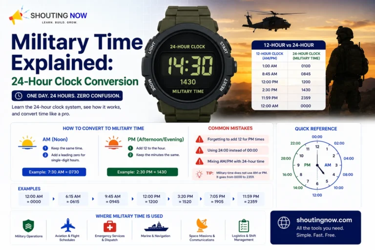 Military Time Explained: 24-Hour Clock Conversion Guide