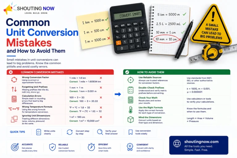 Common Unit Conversion Mistakes and How to Avoid Them