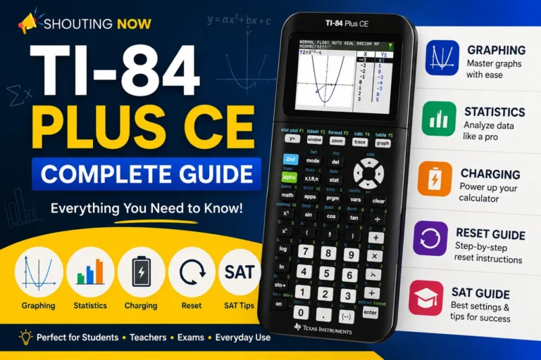 Complete TI-84 Plus CE calculator guide — beginner to expert manual