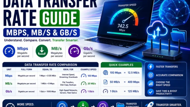 Data Transfer Rate Guide: Mbps, MB/s & Gb/s