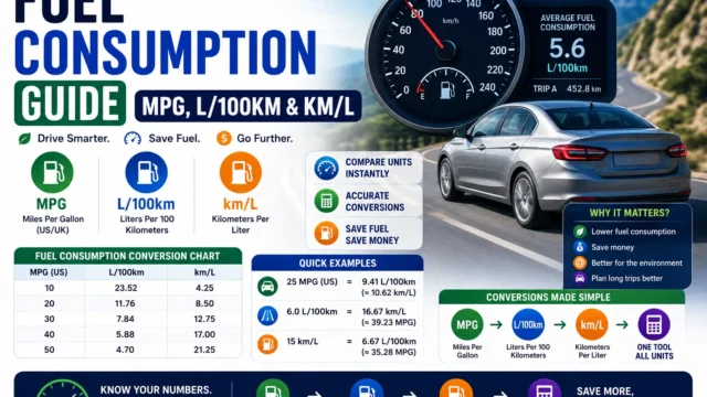 Fuel Consumption Guide: MPG, L/100km & km/L