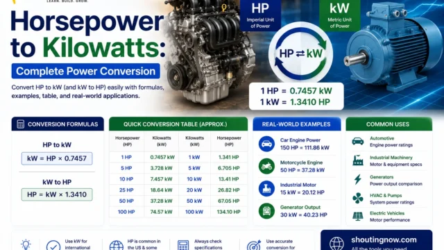 Horsepower to Kilowatts: Complete Power Conversion Guide