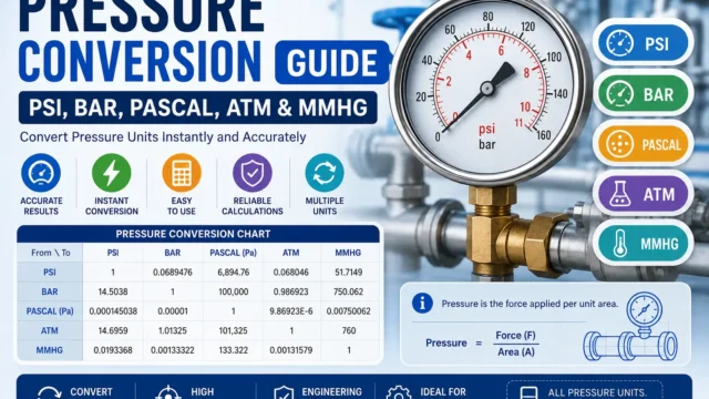 Pressure Conversion Guide: PSI, Bar, Pascal, atm & mmHg