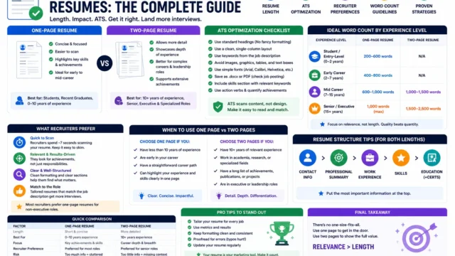 Resume Word/Page Counter Guide: One-Page vs Two-Page Resume Strategy