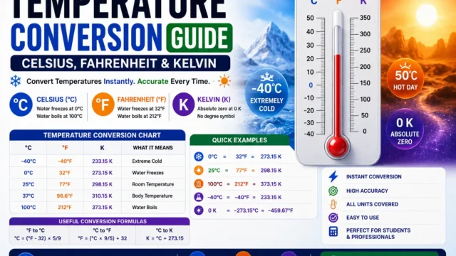 Temperature Conversion Guide: Celsius, Fahrenheit & Kelvin