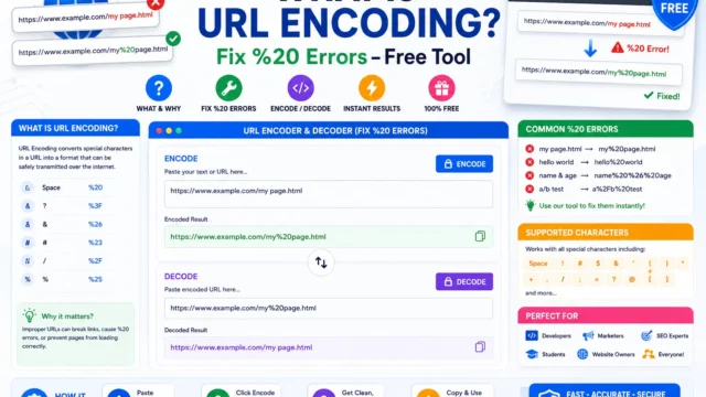 URL Encoding Tutorial & Fixer: Decode %20 Errors (2026)