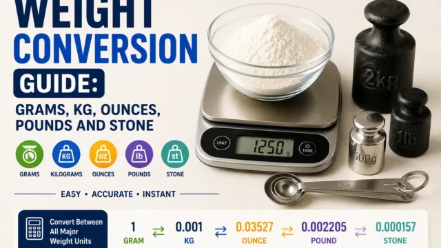 Weight Conversion Guide: Grams, Kg, Ounces, Pounds and Stone