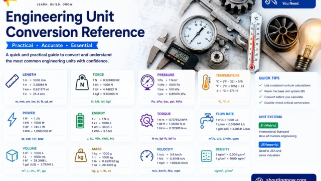 Engineering Unit Conversion Reference: Essential Guide